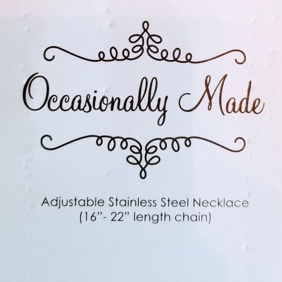 Due in February Engraved Stainless Steel Necklace - Picture 5 of 6